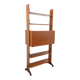 Vintage modular secretary shelf bookcase in teak from the 60s