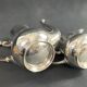 Silver-plated coffee pot and milk jug monogrammed MA, signed CHRISTOFLE.