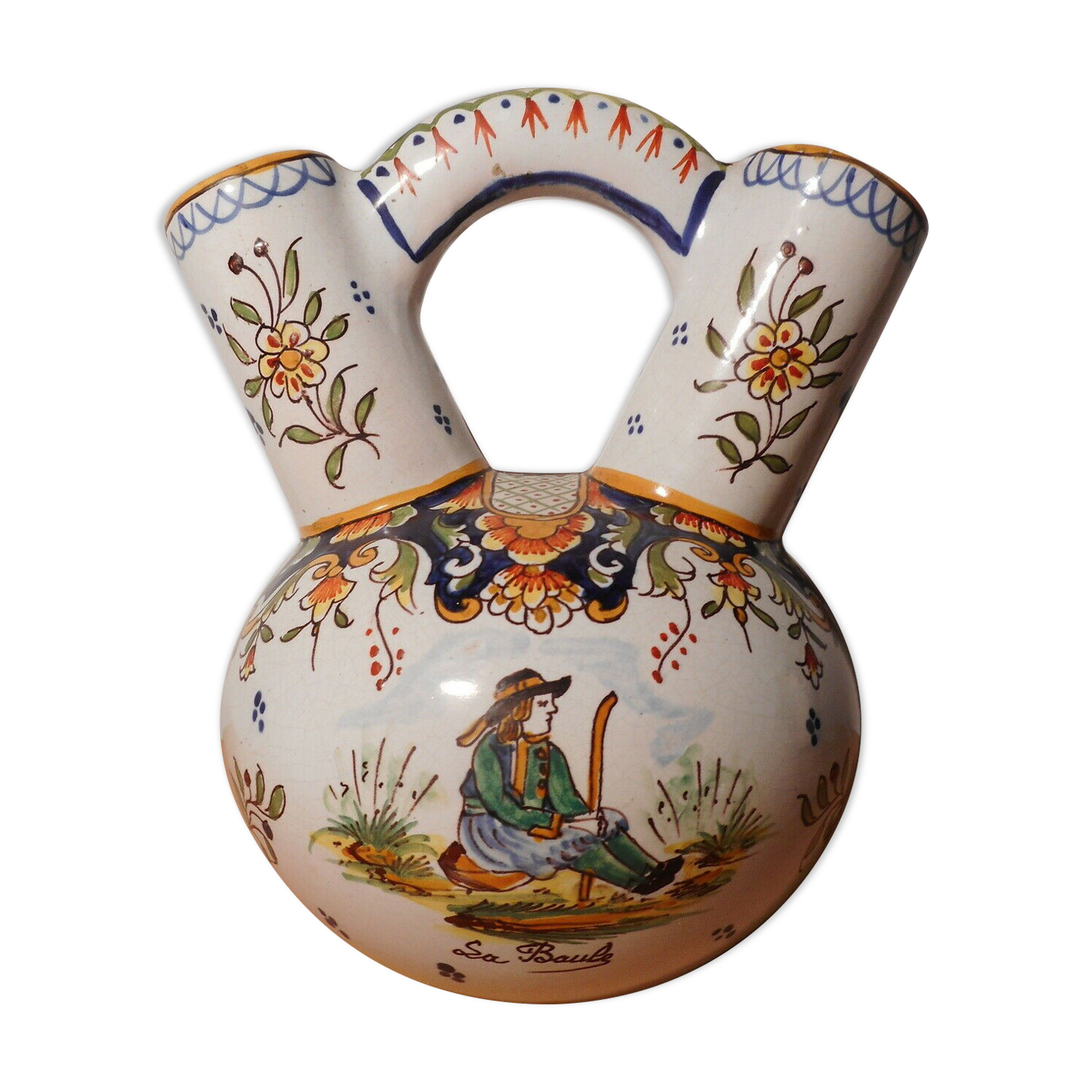 Bouquet pourer HD Henri Delcourt Boulogne taste faience Breton Quimper