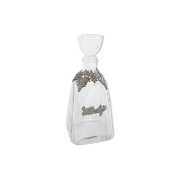 Carafe à whisky décor en étain