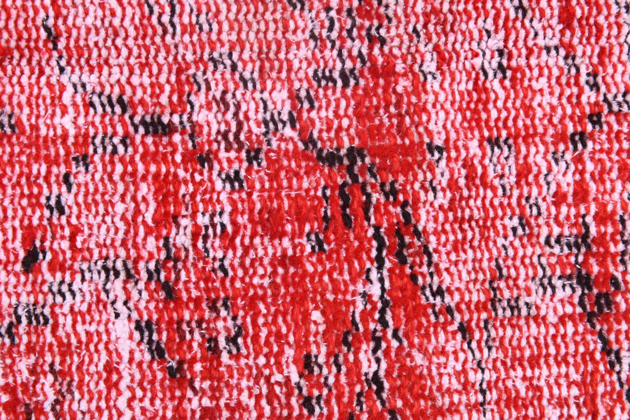 Distressed red carpet 241x165cm