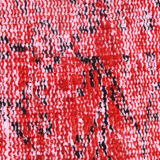Distressed red carpet 241x165cm