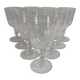 10 Baccarat crystal glasses, early 20th century