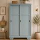 Parisian Art Deco wardrobe with sliding doors.