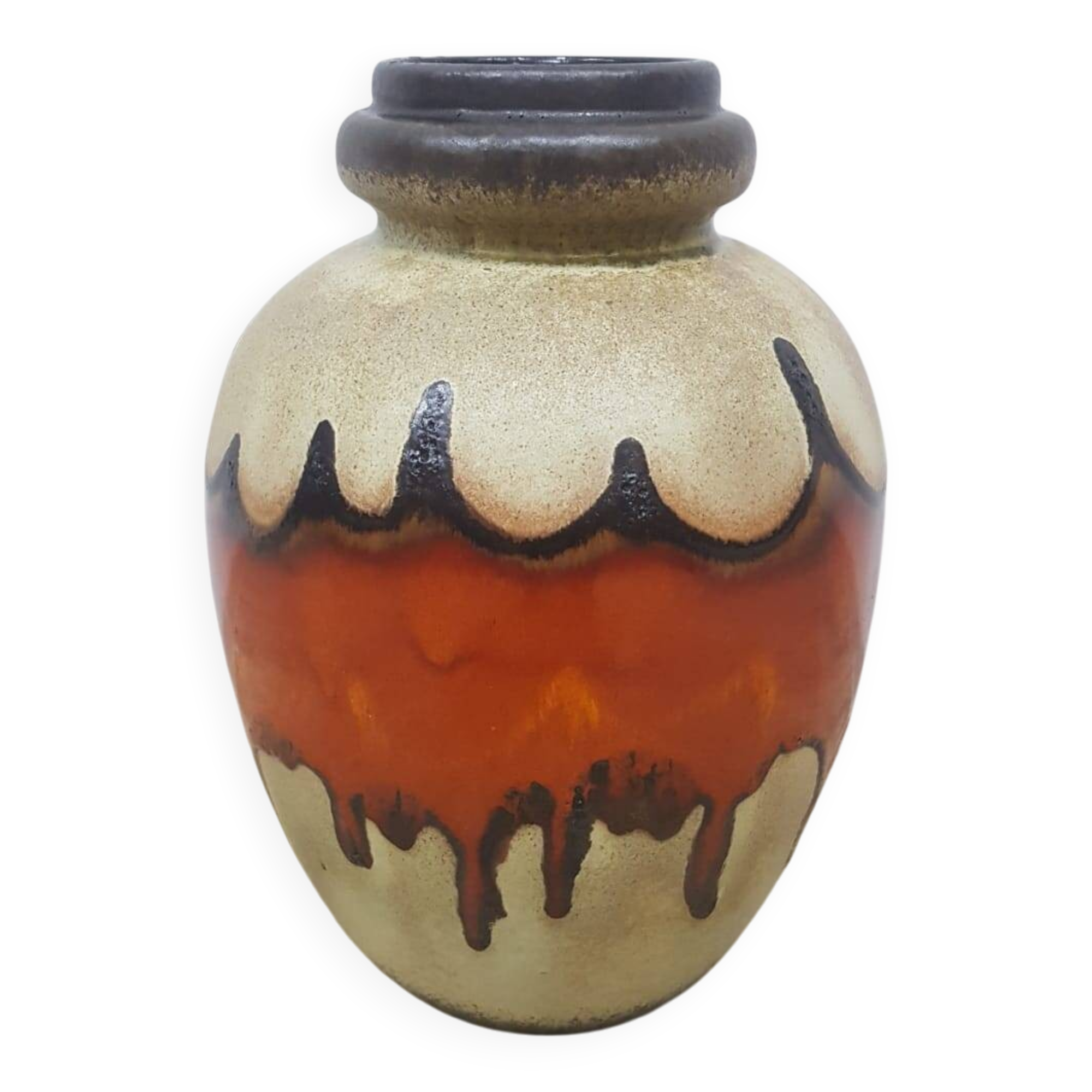 Vintage Scheurich ceramic vase, Germany, 1960s/1970s.