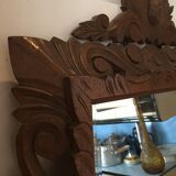 Large wooden mirror