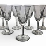 7 crystal wine glasses Saint Louis model Cerdagne