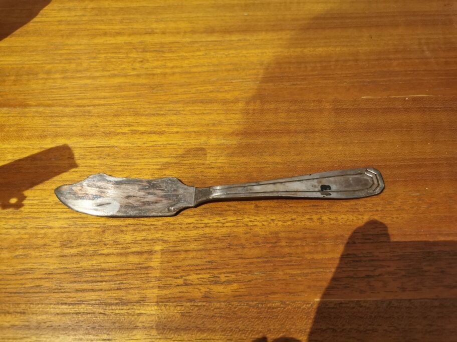 Service à gâteaux en métal argenté