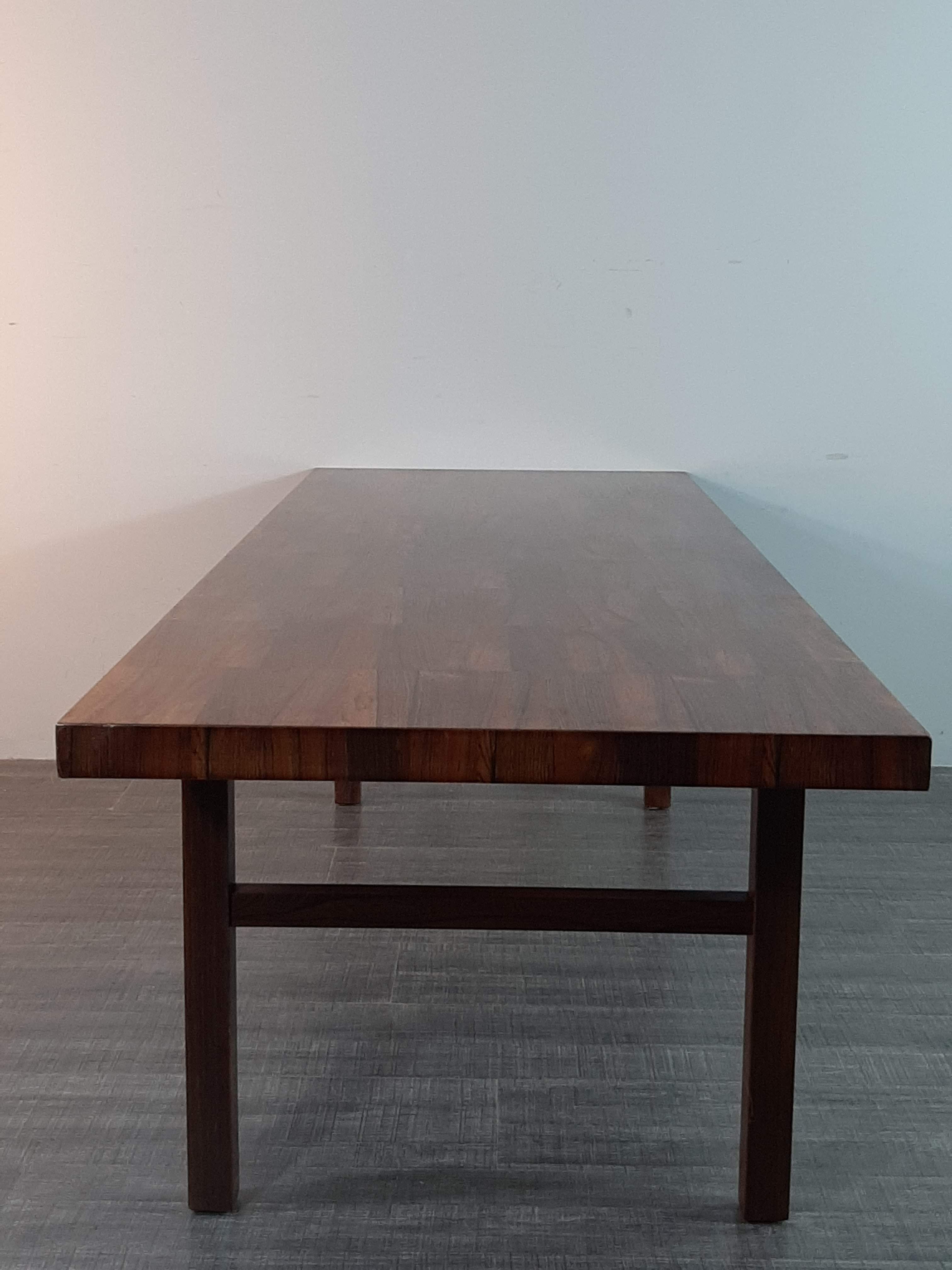 Large Table Bass in Palissandre, Vintage Scandinavian 1960s