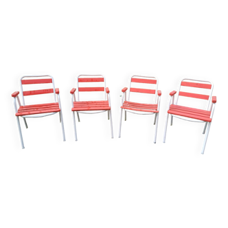 4 Tolix T2 Armchairs