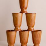 Set of 6 terracotta Mazagrans