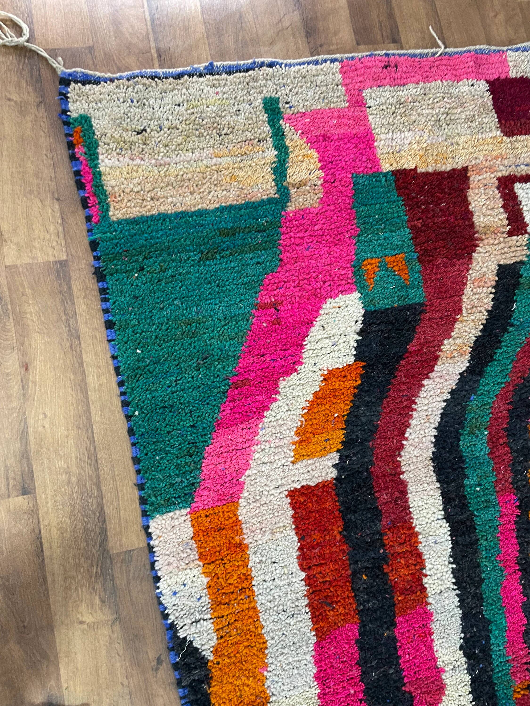 Berber rug in natural wool 2.5x1.5 m