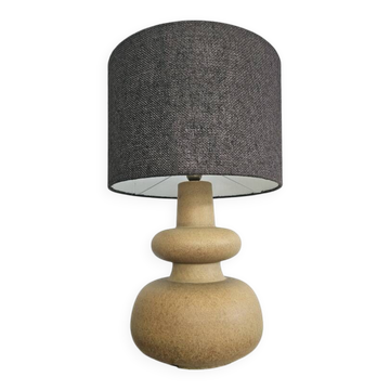 Grande lampe vintage en céramique texturée – design totem
