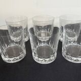 6 Baccarat crystal whisky glasses