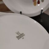 5 vintage Bavarian porcelain soup plates from Bareuther Waldassen from 1970
