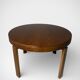 Brutalist extendable round table, 1960s