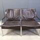 Leather sofa by Preben Fabricius and Jorgen Kastholm for Walter Knoll, 1960