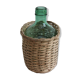 Glass and wicker demijohn