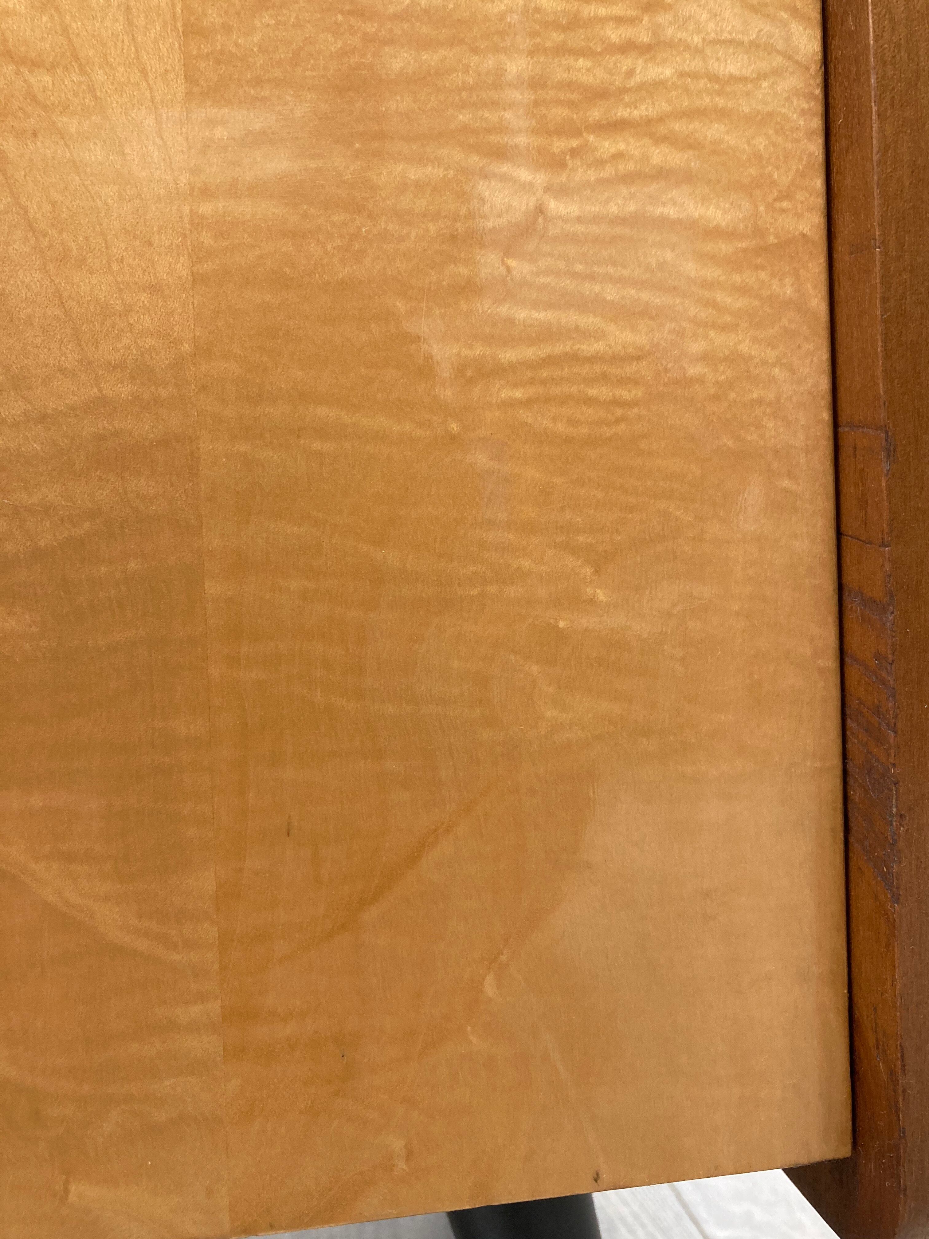 Pair of 1960s bedside tables compass feet