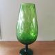 Large glass vase from the 60s, green.