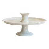 Servant, Cup on foot, White ceramic display stand, Paris, 19th century.