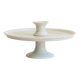 Servant, Cup on foot, White ceramic display stand, Paris, 19th century.