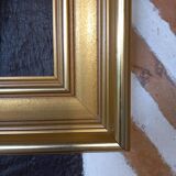 Large molded golden frame