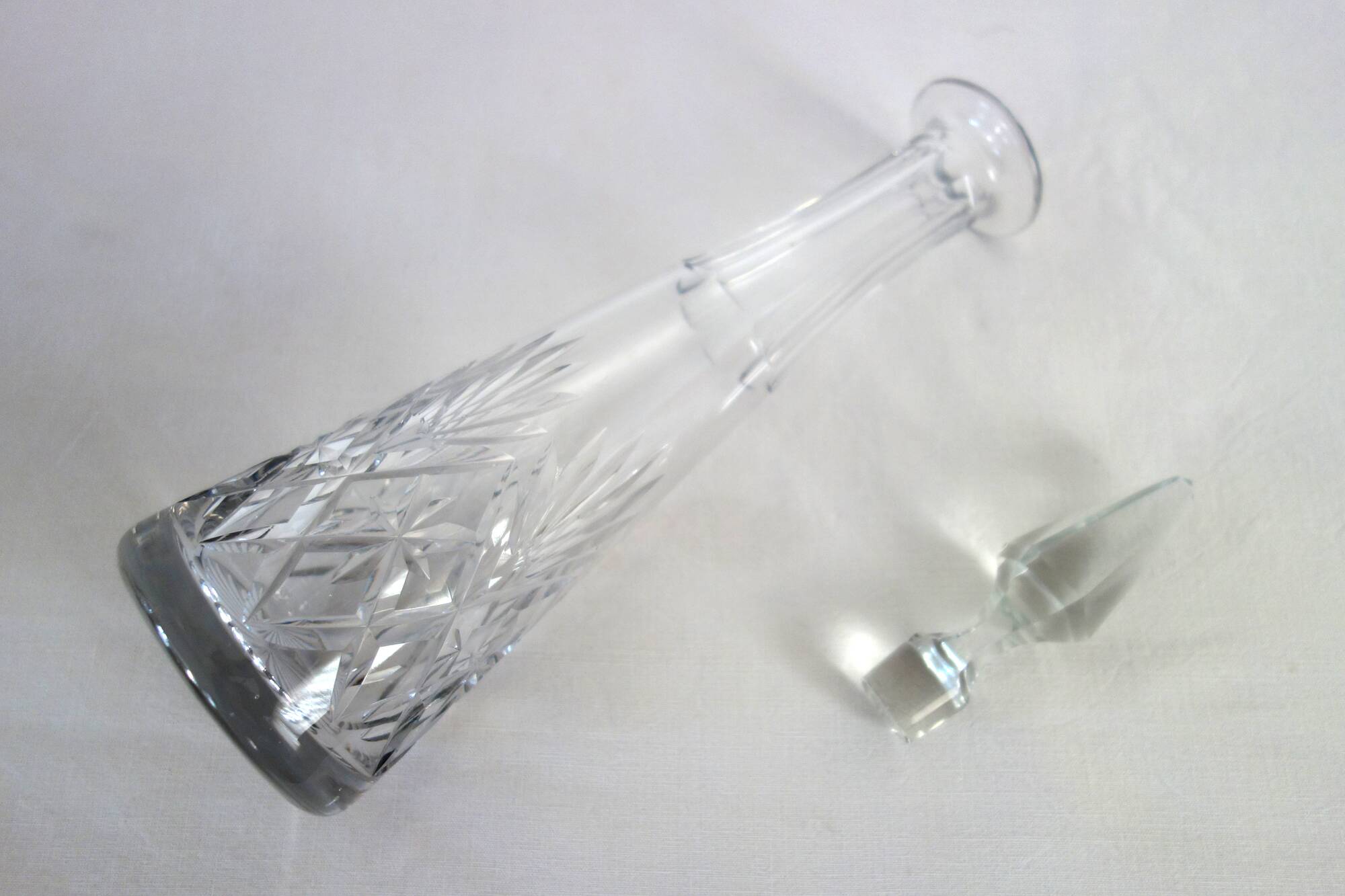 Old Saint Louis crystal decanter, Massenet model n°10