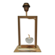 "Apple" lamp, dolphin, gold metal glass