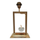 "Apple" lamp, dolphin, gold metal glass