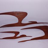 Wall decoration in teak Denmark 70