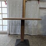 Bistro table in wood and metal