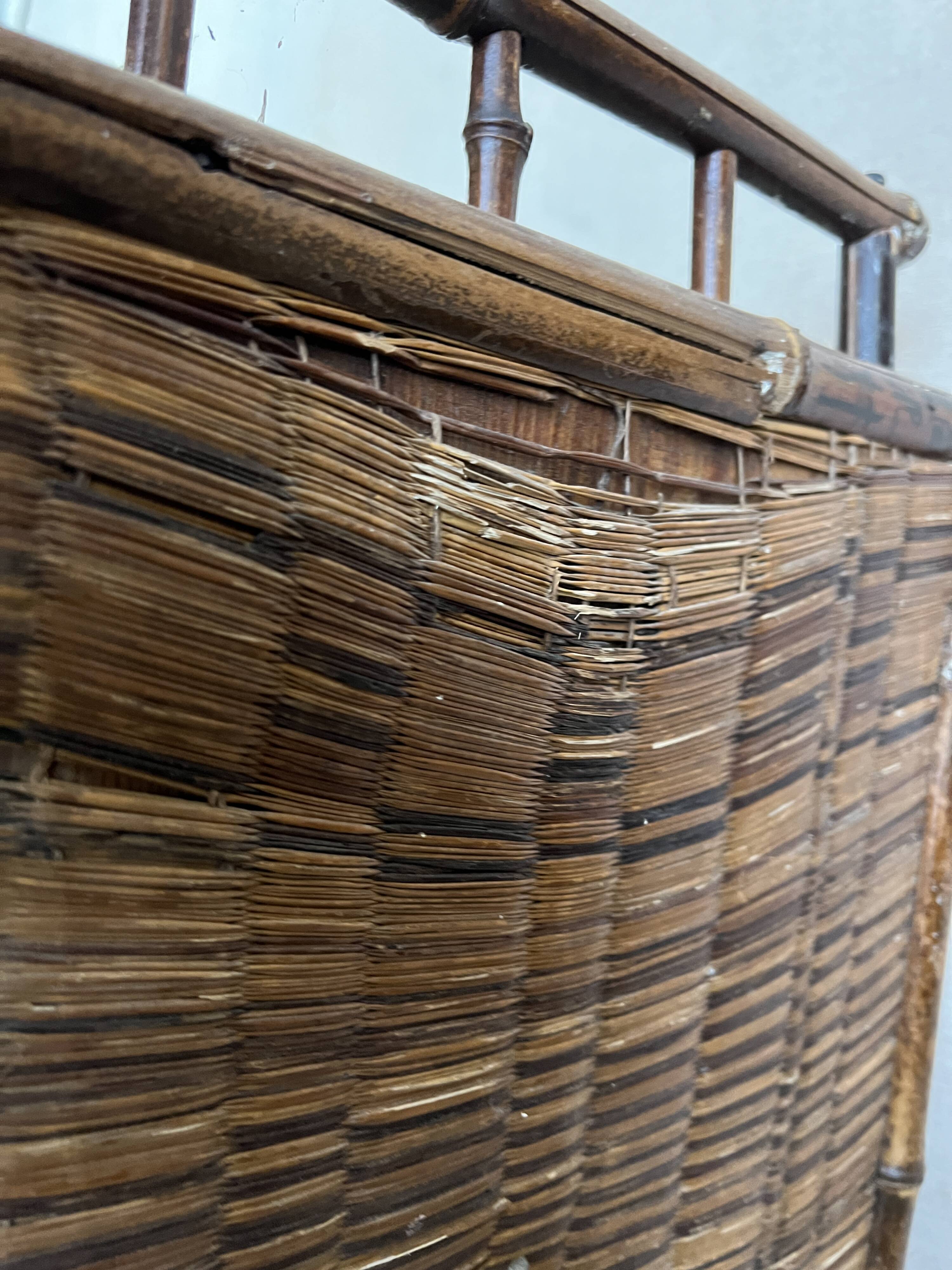 Two-door bamboo wardrobe