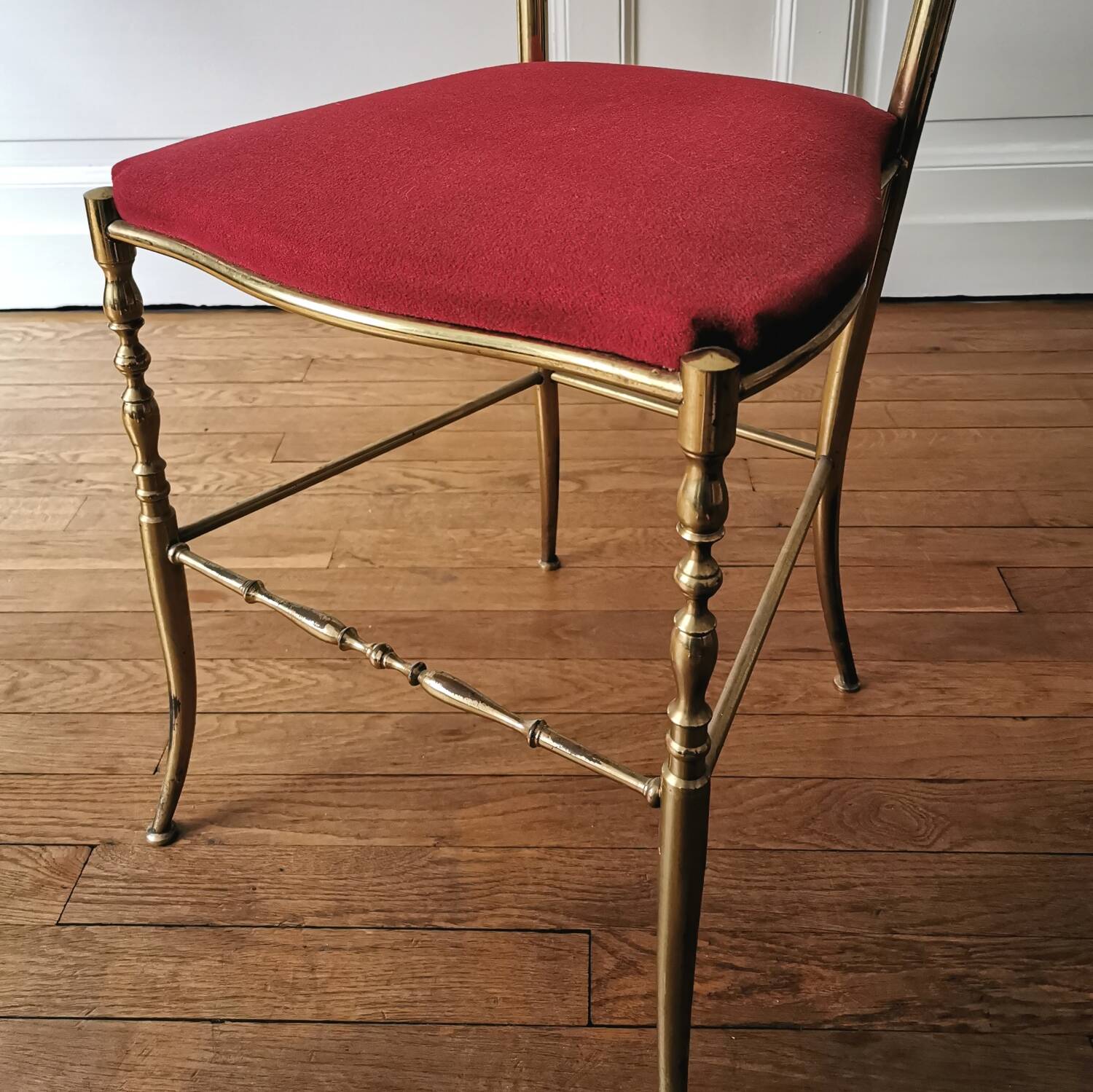 Chiavari chair in golden brass, 1950s