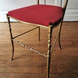 Chiavari chair in golden brass, 1950s