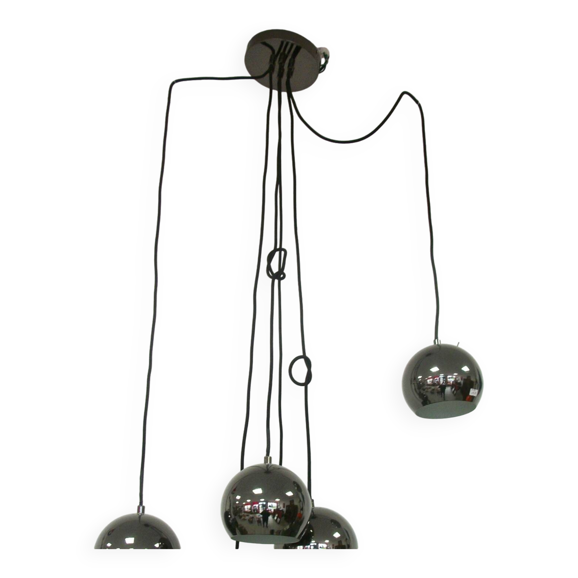 Space age 6 ball light fixture