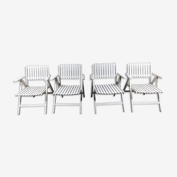 Set of 4 R. Gleizes folding chairs
