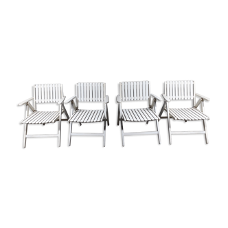 Set de 4 chaises pliantes R. Gleizes