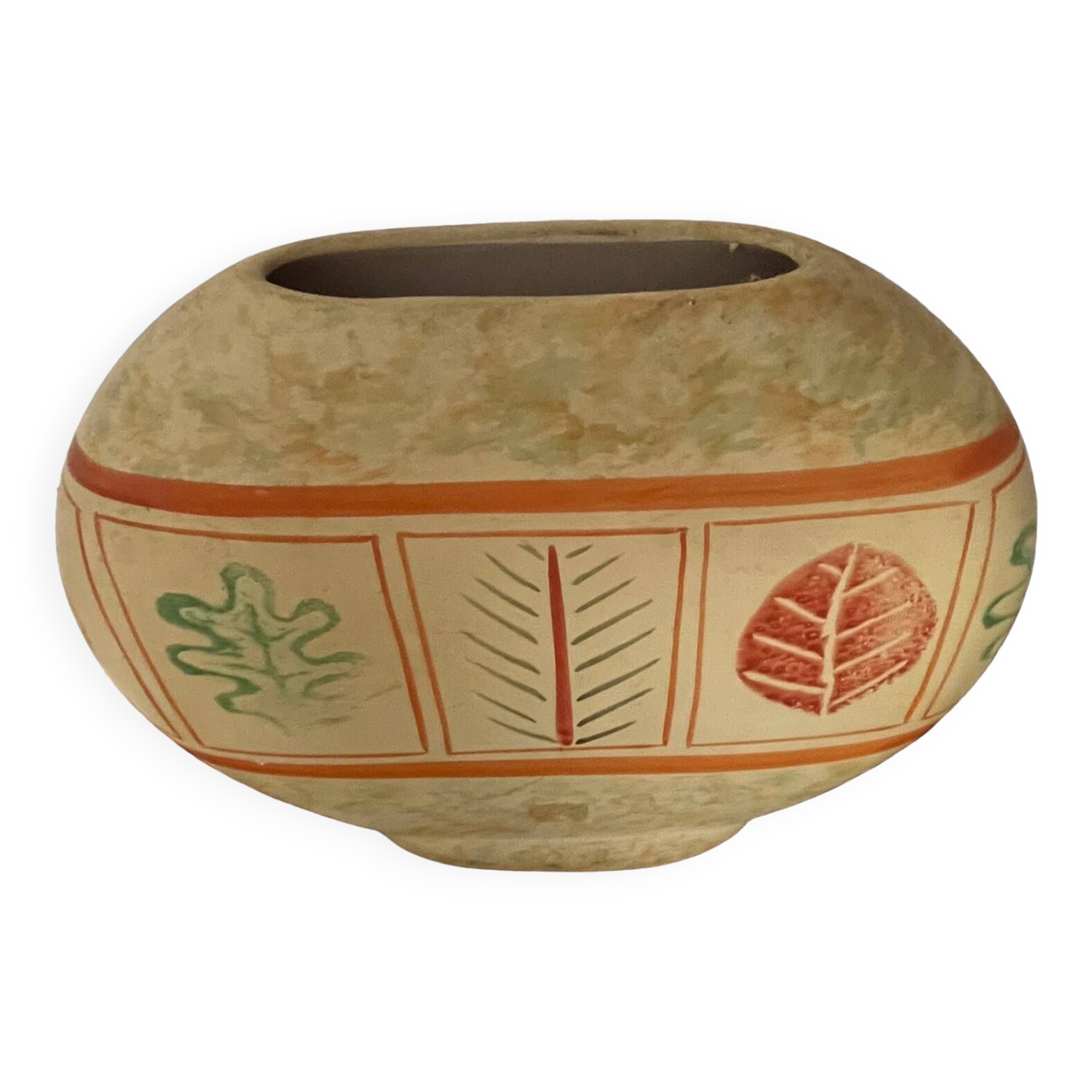 Vintage lens-shaped vase