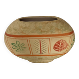 Vase vintage forme lentille
