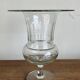 XXL neoclassical 19th-century medical vase in flat-cut crystal