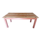 Table de ferme terracotta