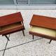 Pair of vintage bedsides