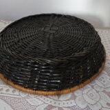 Black wicker fruit basket