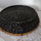 Black wicker fruit basket