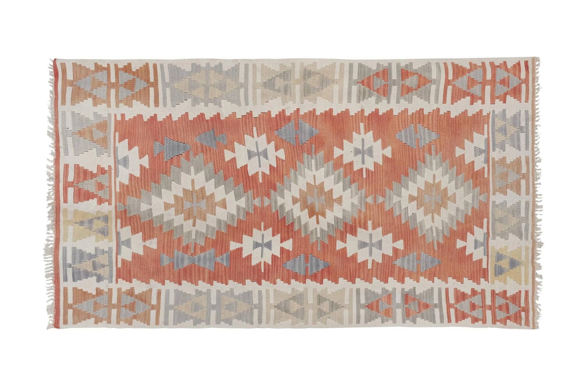 Vintage Turkish kilim, handwoven, 105x171 cm.
