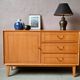Small Scandinavian buffet from the 50s-60s in light oak.