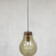 Vintage smoked glass pendant lamp hanging