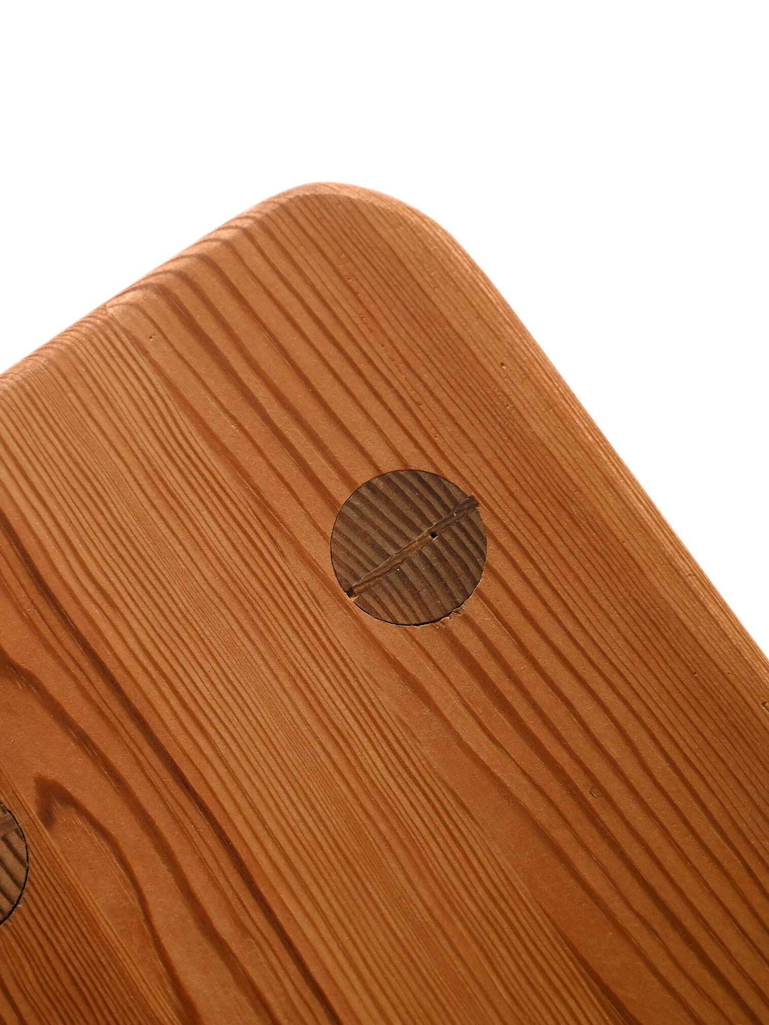 1950s Scandinavian stool in solid larch