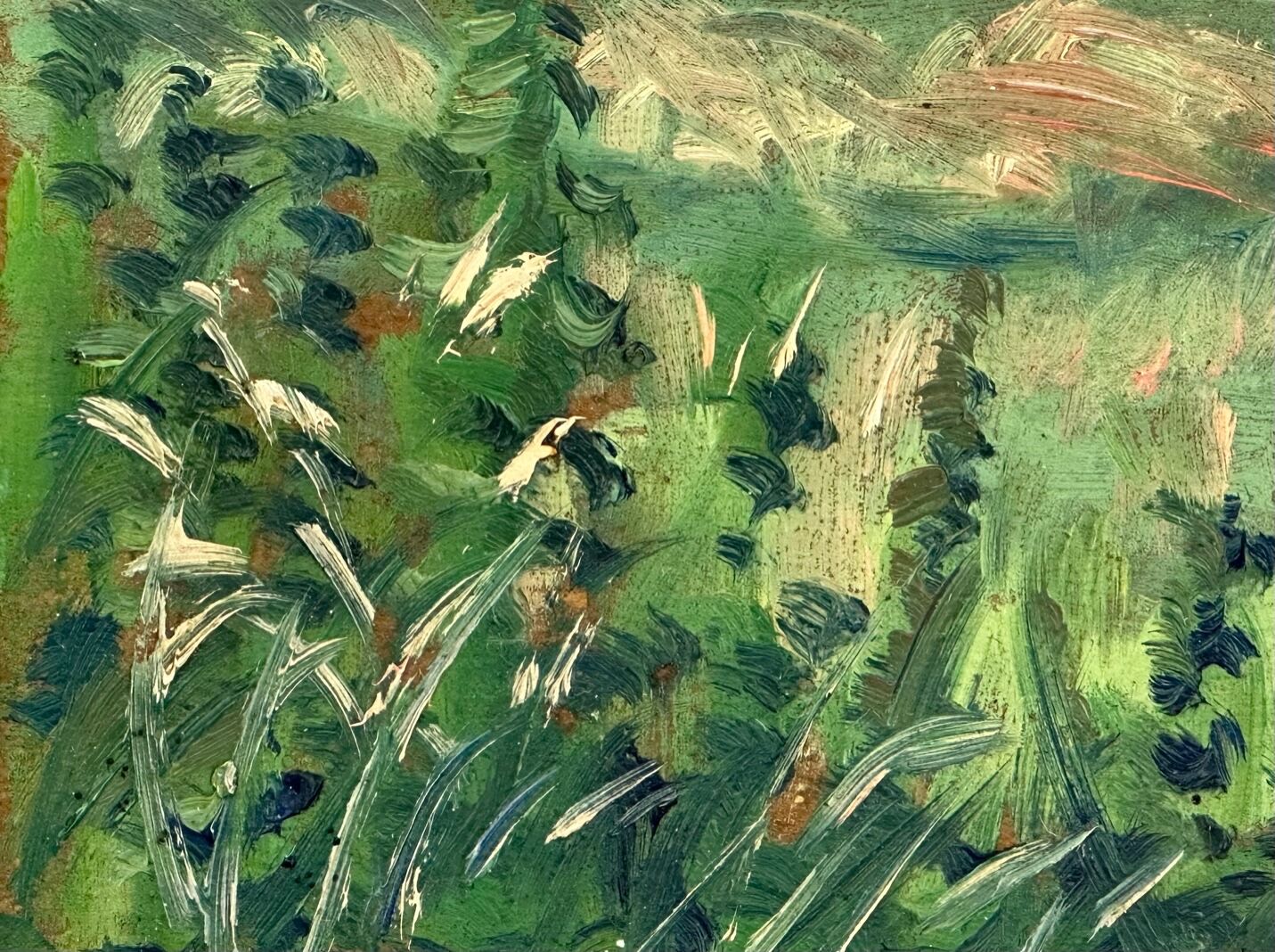 Oil painting “The Haystacks”